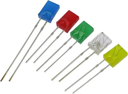 100pcs 2x3x4 2x5x7 Square LED 234 257 Light Diode Diode Blue Red Green Green White Yellow Diy Kit جديد للوصول 2025 عالية للجودة in Kuwait