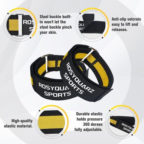 BFR Booty Bands for Men/Women Glutes, Blood Flow Restriction Bands Plan for Arm Muscle Legs &Hip Building, Adjustable Velcro Occlusion Bands Workouts,Quality Fabric Bands for Squat Butt &Thigh in Kuwait