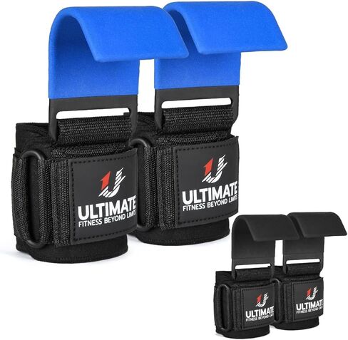 رفع الأثقال في نهاية المطاف زوج السنانير الفولاذية زوج الشاقات الجمنازيوم السنانير أشرطة الرسغ - الرفع الثقيل - أشرطة deadlift لرفع تمارين اللياقة البدنية القابلة للتعديل in Kuwait