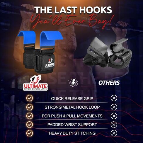 رفع الأثقال في نهاية المطاف زوج السنانير الفولاذية زوج الشاقات الجمنازيوم السنانير أشرطة الرسغ - الرفع الثقيل - أشرطة deadlift لرفع تمارين اللياقة البدنية القابلة للتعديل in Kuwait