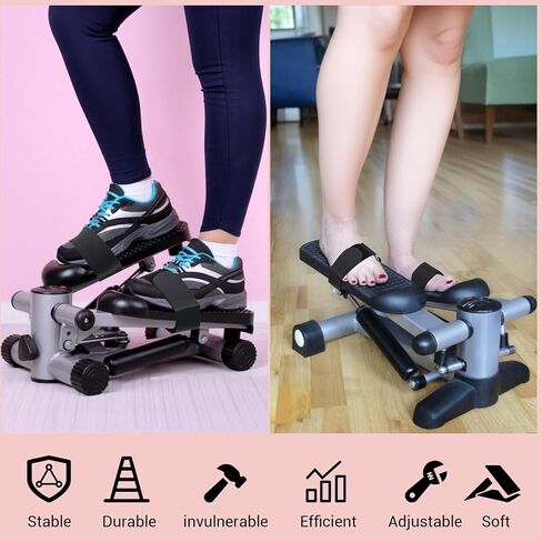 6 PCS Bicycle Pedal Straps Ellipse reg releciser straps pedal straps foot foot elsleipse strap machine under under desk elization redable strap for workout meath juster election sports (black) in Saudi Arabia