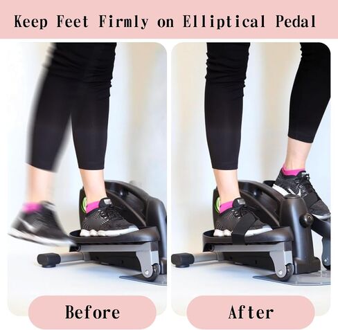 6 PCS Bicycle Pedal Straps Ellipse reg releciser straps pedal straps foot foot elsleipse strap machine under under desk elization redable strap for workout meath juster election sports (black) in Saudi Arabia