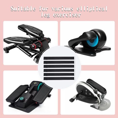6 PCS Bicycle Pedal Straps Ellipse reg releciser straps pedal straps foot foot elsleipse strap machine under under desk elization redable strap for workout meath juster election sports (black) in Saudi Arabia