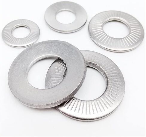 Gasket,Knurled Gasket, 304 Stainless Steel Disc Spring Serrated Lock Washer Knurled Elastic Gasket M3 M4 M5 M6 M8 M10 M12 M16 in Saudi Arabia