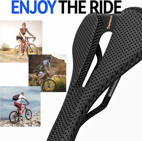 السرج المطبوع ثلاثي الأبعاد - مقعد دراجة كربون كامل للغاية للطرق ، MTB ، ودراجات الحصى ، سرج دراجة تنفس للرجال والنساء - الراحة المصممة لعشاق ركوب الدراجات in Saudi Arabia