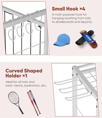 3 Tiers Dumbbells Yoga Mat Storage Rack with Elastic Straps for Kettlebells Foam Roller Resistance Bands Balls, Workout Equipment Organizer Weight Storage Holder with Hooks for Home Gym in Kuwait