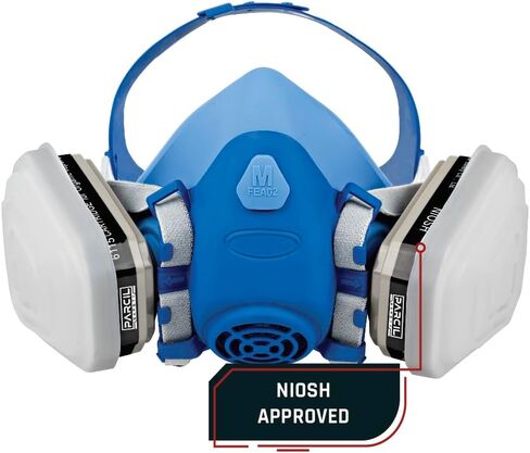 UltraSeal Medium Reusable Half-Face Respirator Mask | NIOSH-Approved | OV/P95 Protection, Standard Bayonet Cartridges in Saudi Arabia