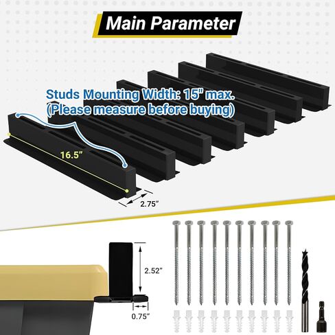 6-bin Overhead Garage Storage Rack, Ceiling Storage Racks Heavy Duty, Powder Coated Tote Storage Rack for Garages, Sheds, Storerooms (7 PCS, for 6 Bins) in Kuwait
