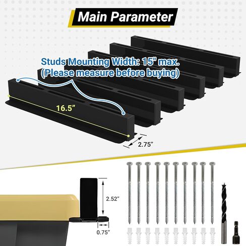 6-bin Overhead Garage Storage Rack, Ceiling Storage Racks Heavy Duty, Powder Coated Tote Storage Rack for Garages, Sheds, Storerooms (7 PCS, for 6 Bins) in Kuwait