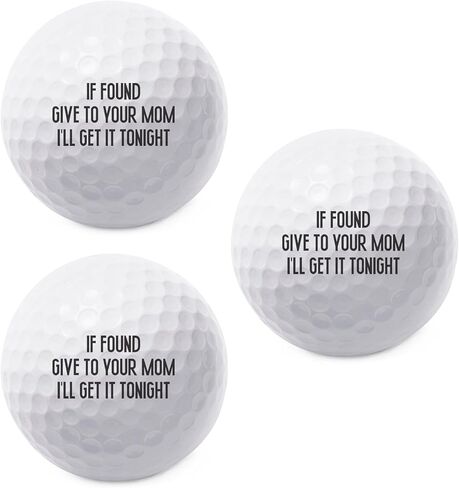 TeesAndTankYou If Found Give to Your Mom Golf Ball - Novelty Gift for Men Golfers and Dad in Saudi Arabia