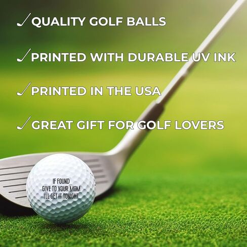 TeesAndTankYou If Found Give to Your Mom Golf Ball - Novelty Gift for Men Golfers and Dad in Saudi Arabia