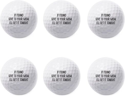 TeesAndTankYou If Found Give to Your Mom Golf Ball - Novelty Gift for Men Golfers and Dad in Saudi Arabia