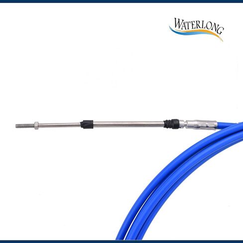 Boat Throttle Control Cable 22 Feet (2pcs Blue) Outboard Rotary Steering Cable for Most Single Station Boats in Saudi Arabia