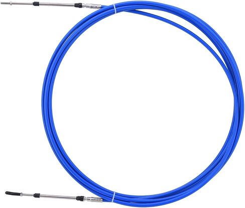 Boat Throttle Control Cable 22 Feet (2pcs Blue) Outboard Rotary Steering Cable for Most Single Station Boats in Saudi Arabia