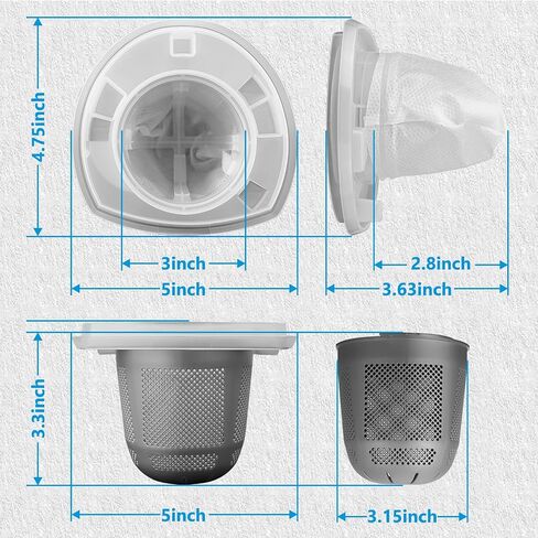 2 Pack Replacement 90558115 Pre Filter for Black & Decker CHV1410B CHV1510 CHV1410 CHV1410L BDH1220AV BDH2000L BDH2010LP Vacuum Models in Saudi Arabia