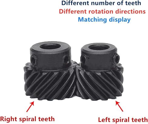 Steel Motor Drive Gear Helical Teeth 15 Teeth T Spiral Gear Staggered 45 Degree Helical Gear Steel Gear Hole Diameter 10mm(15Teeth Right Spiral) in Saudi Arabia