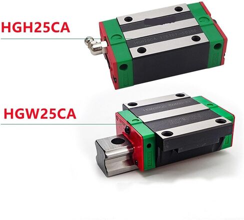 2pcs Linear Guide Rail HGR25-1000mm + 4pcs HGH25CA Or + 4pcs HGW25CA Linear Blocks HGH25 HGW25(4pcs HGW25CA) in Saudi Arabia