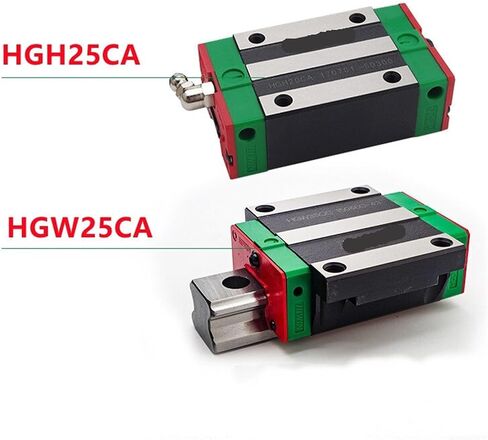 2pcs Linear Guide Rail HGR25-1200mm + 4pcs HGH25CA Or + 4pcs HGW25CA Linear Blocks HGH25 HGW25(4pcs HGH25CA) in Saudi Arabia