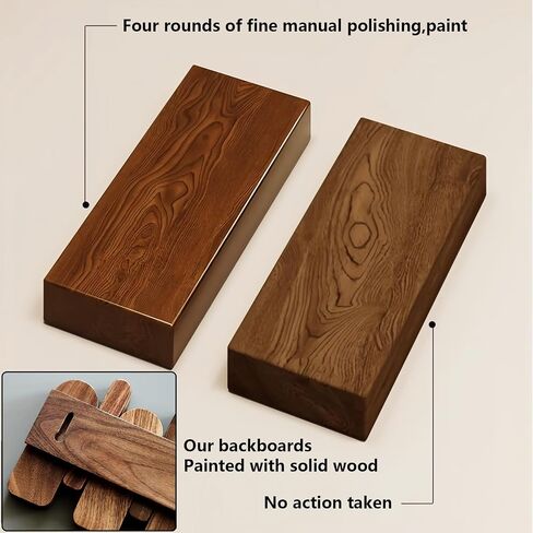 Wall Mounted Piano Key Hanger | Flip Style Hook | Entrance Wall Art Hook, Made of Oak Wood (3 Times Painted, 4 Times Polished) (Beech, 6Hooks) in Kuwait