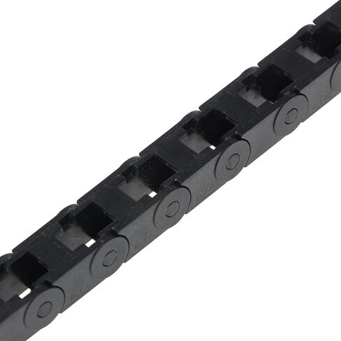 10 x 20mm 10 * 20mm L1000mm Cable Drag Chain Wire Carrier with end connectors for CNC Router Machine Tools/Fully Enclosed(7x15mm) in Saudi Arabia