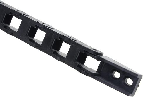 10 x 20mm 10 * 20mm L1000mm Cable Drag Chain Wire Carrier with end connectors for CNC Router Machine Tools/Fully Enclosed(7x15mm) in Saudi Arabia