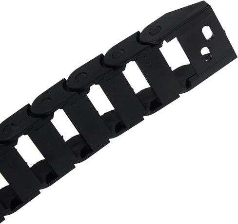 10 x 20mm 10 * 20mm L1000mm Cable Drag Chain Wire Carrier with end connectors for CNC Router Machine Tools/Fully Enclosed(7x15mm) in Saudi Arabia