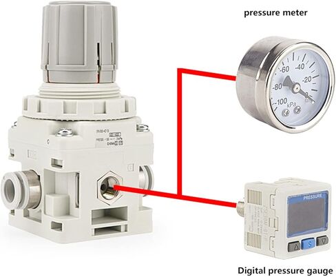 مفتاح الضغط الرقمي ، DC 12-24V هو منظم ضغط الهواء صمام وحدة التحكم في مفتاح الضغط الفراغي الهوائية ، RC 1/8in in Saudi Arabia