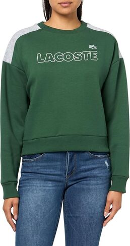 Lacoste Women's Brushed Fleece Crew Neck Sweatshirt in Kuwait