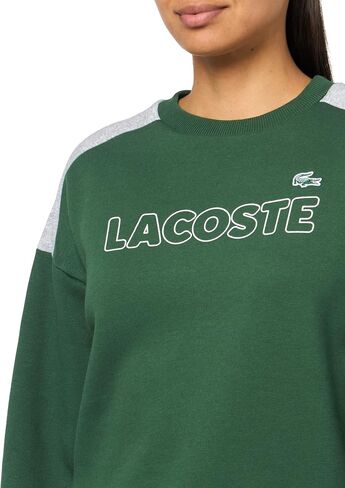 Lacoste Women's Brushed Fleece Crew Neck Sweatshirt in Kuwait