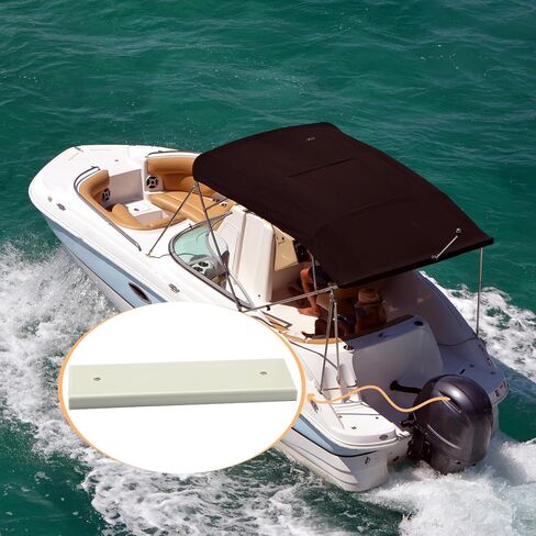 BBTO 1 Pcs UV Resistant Marine Grade Resistant Boat Transducer Mounting Plate Block Hardware Kit for Boat, 12" 3. 5" 0. 75" in Saudi Arabia