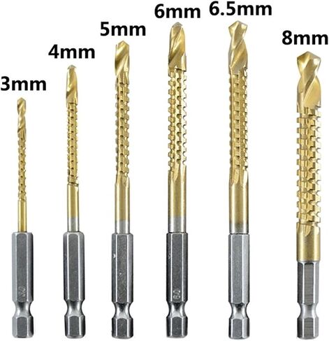 3-8mm Quick Change Hex Shank 1Pcs(Color:3-8mm(6PCS)) in Saudi Arabia