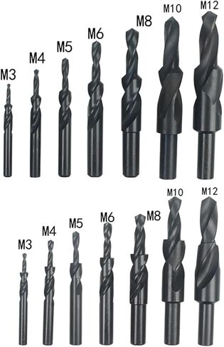 Countersink Step Drill Bit 90/180 1Pcs(Size:M8(90 Degree)), Black in Saudi Arabia