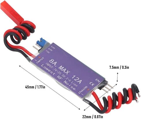 لوحة منظم الجهد الجهد UBEC لوحة منظم الجهد لطائرة الهليكوبتر RC ، 5V 6V 7.4V 8A الإخراج 7V-25.5V 2-6S LIPO 6-16 CELL NI MH in Saudi Arabia