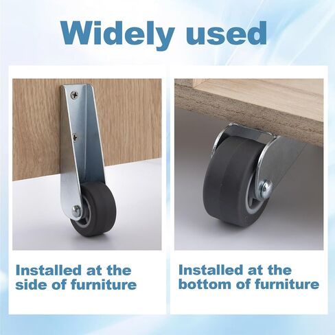 1 Pcs 1.6" Gate Caster Wheels Replacement, Rubber Pulley Directional Wheel, Rolling Casters Wheels, Gate Caster Replacement for Garden, Fence, Furniture in Saudi Arabia