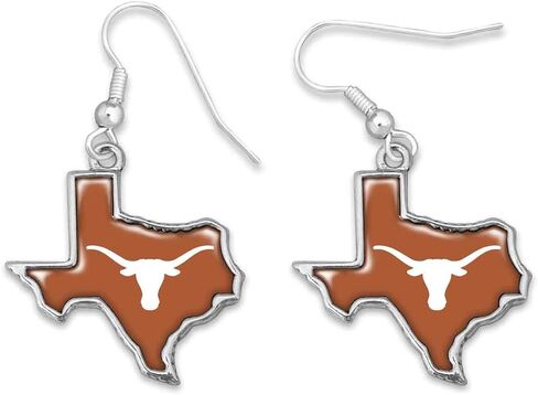 From the Heart Texas Longhorns State of Mine Earrings Jewelry Gift Licensed UT, Silver in Saudi Arabia