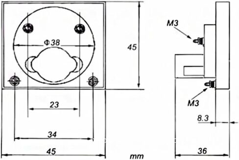 91L4 Panel Voltmeter 45X45mm(300V) in Saudi Arabia