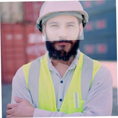 LIFKOME Sandblasting Shield Lens Attachment Transparent Lens for Facial Protection Outdoor Work Grinding Cutting Sandblasting Applications Thickness in Saudi Arabia