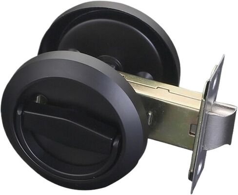 Hidden Door Locks Stainless Steel Handle Recessed Cabinet Invisible Pull Mechanical Outdoor Lock 1Pcs(Gold Set) in Saudi Arabia