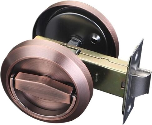 Hidden Door Locks Stainless Steel Handle Recessed Cabinet Invisible Pull Mechanical Outdoor Lock 1Pcs(Gold Set) in Saudi Arabia