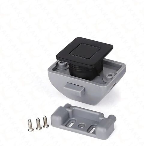 قفل سيارة Camper Lock 26mm RV Caravan Boat Motor Home Cabinet Lock Lock بدون مفتاح مضمار زر واحد (Chrome) in Kuwait