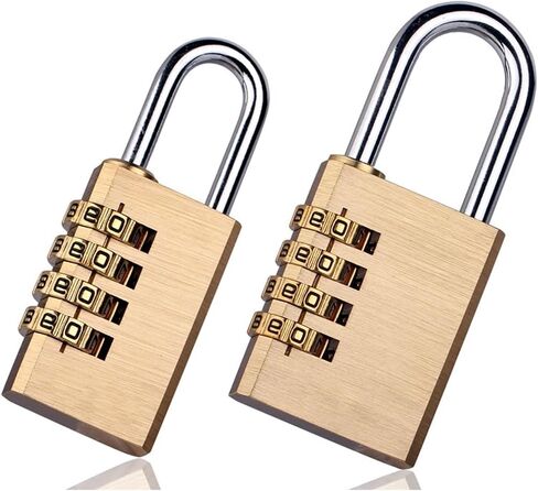 Solid Brass Copper Security Padlock Password Combination Code Lock Drawer Lock Hardware 1Pcs(AS-3-B-52) in Saudi Arabia