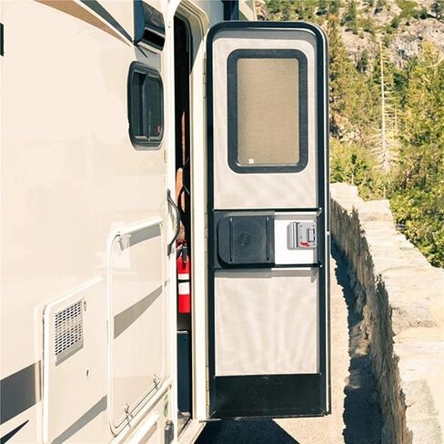 RV Trailer Camper Deport Lock مقبض قفل زنك سبيكة أمان قفل باب RV 1PCS (Chrome) in Saudi Arabia
