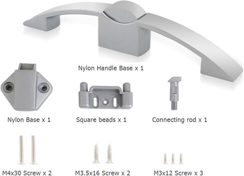 Camper Car Push Lock with Handle RV Caravan Boat Motor Home Cabinet Drawer Latch Button Locks 1Pcs(Pearl Nickel 160mm) in Saudi Arabia