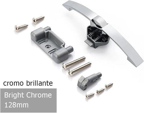 Camper Car Push Lock with Handle RV Caravan Boat Motor Home Cabinet Drawer Latch Button Locks 1Pcs(Pearl Nickel 160mm) in Saudi Arabia