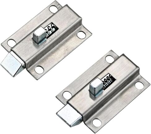 304 Stainless Steel Door Pin Door Bolt Door Buckle Indoor Spring Stretching Bolt Hinge 1Pcs(Opposite) in Saudi Arabia