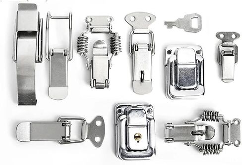 صناديق الخزانة الربيع المحملة المزلاج الصيد تبديل HASP الصلب MILD HASP WINDOWRAWARE TOOLWARE LOCK 1PCS (J107) in Saudi Arabia