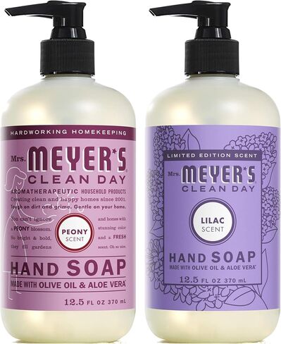 Mrs. Meyer's Clean Day Hand Hand Soap Pack ، 1 Peony ، 1 Lilac ، 2 CT in Kuwait