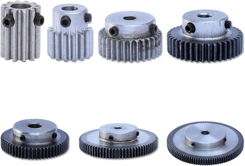 Pinion Gear 1 Set 1 Module 20T Copper Worm Gear 1:20 Ratio Reducer Transmission 5mm Inner Hole Spur Gear for Shaft(Color : 8mm bore, Size : 121 Teeth) in Saudi Arabia