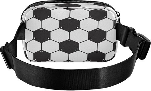 Exnundod Fanny حزم كرة القدم sexangle نمط مطبوع ، محفظة الخصر حزمة كرة القدم تحت عنوان أكياس كروسودي in Kuwait