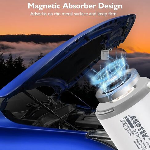 مضخة الهواء المحمولة Agptek للتطوير ، 5.5kpa 1600mAh مضخة الهواء الكهربائية القابلة لإعادة الشحن صغيرة مع مصباح LED لعوامات مرتبة الهواء ، وأكياس تخزين الفراغ المخيمات Magnet Mini in Kuwait